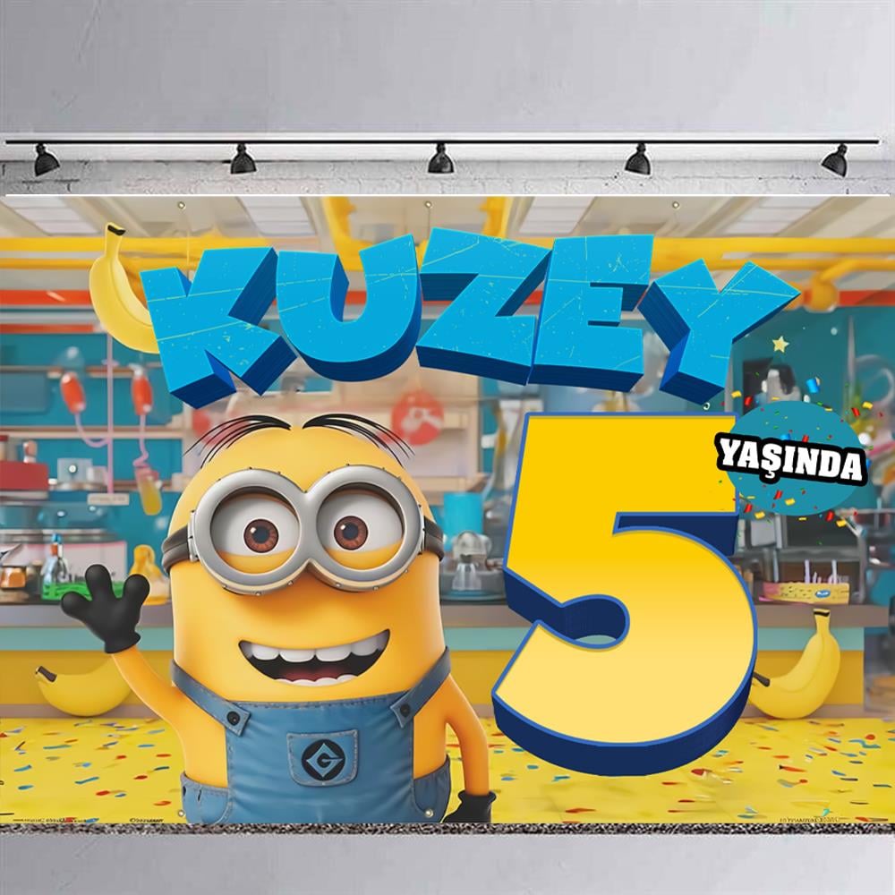 Minions Temalı Kişiye Özel Afiş