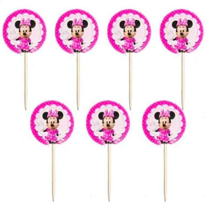 Minnie Mouse Parti Malzemeleri Temalı Kürdan 20 Adet