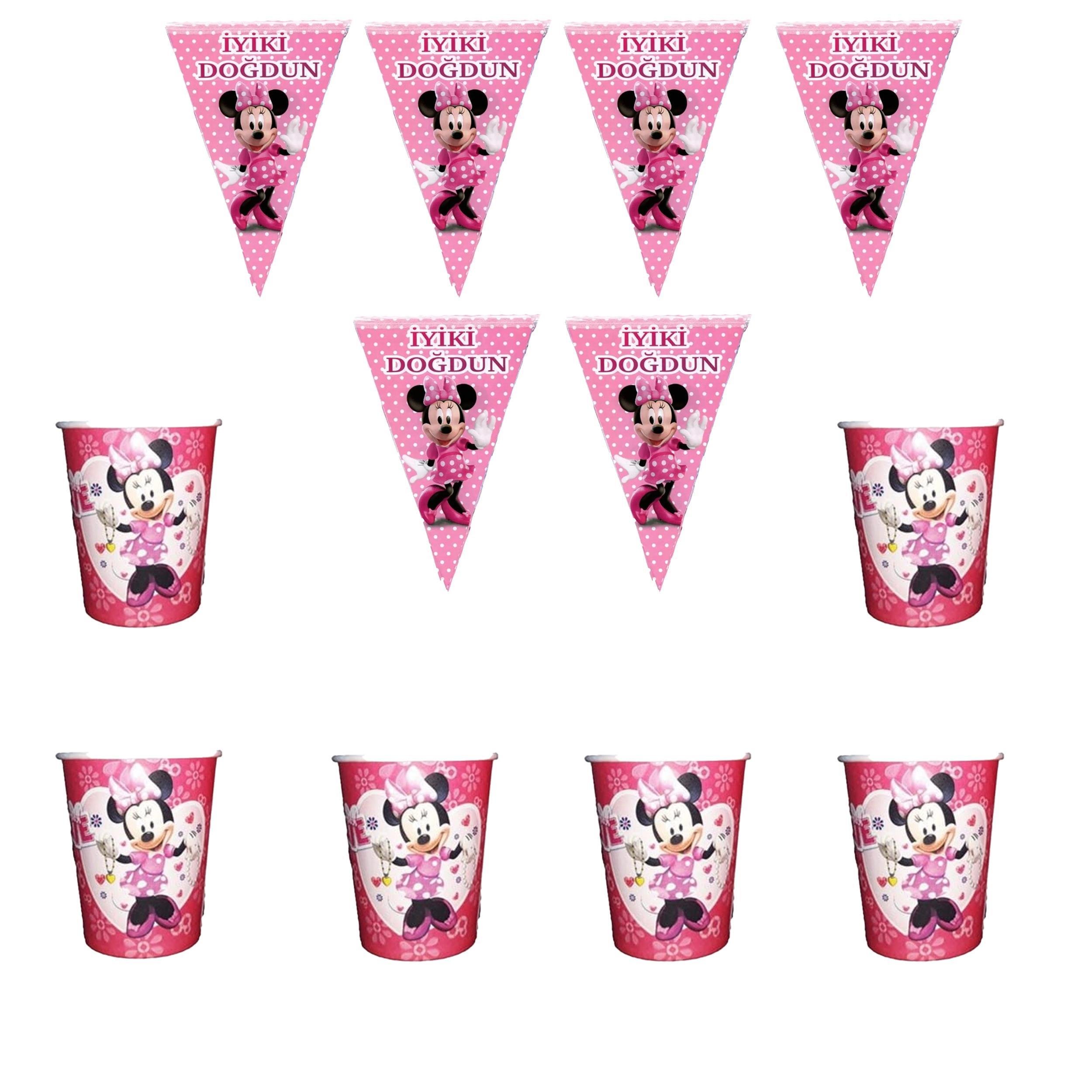Minnie Mouse Temalı 8 Kişilik Set