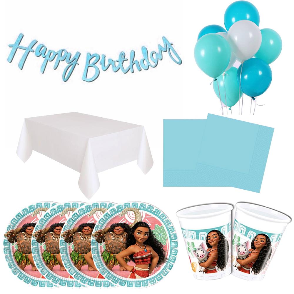 Moana Temalı Doğum Günü Seti 8 Kişilik