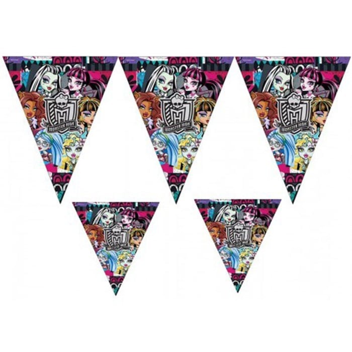 Monster High Doğum Günü Temalı Bayrak Set 3,20 Metre