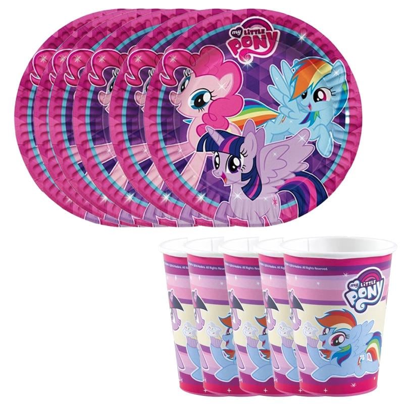 My Little Pony Tabak ve Bardak Seti 8 Adet