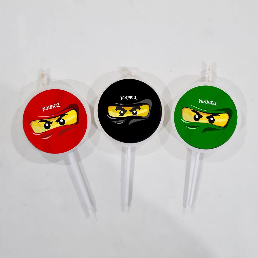 Ninja Go Temalı Mum - 3 Adet