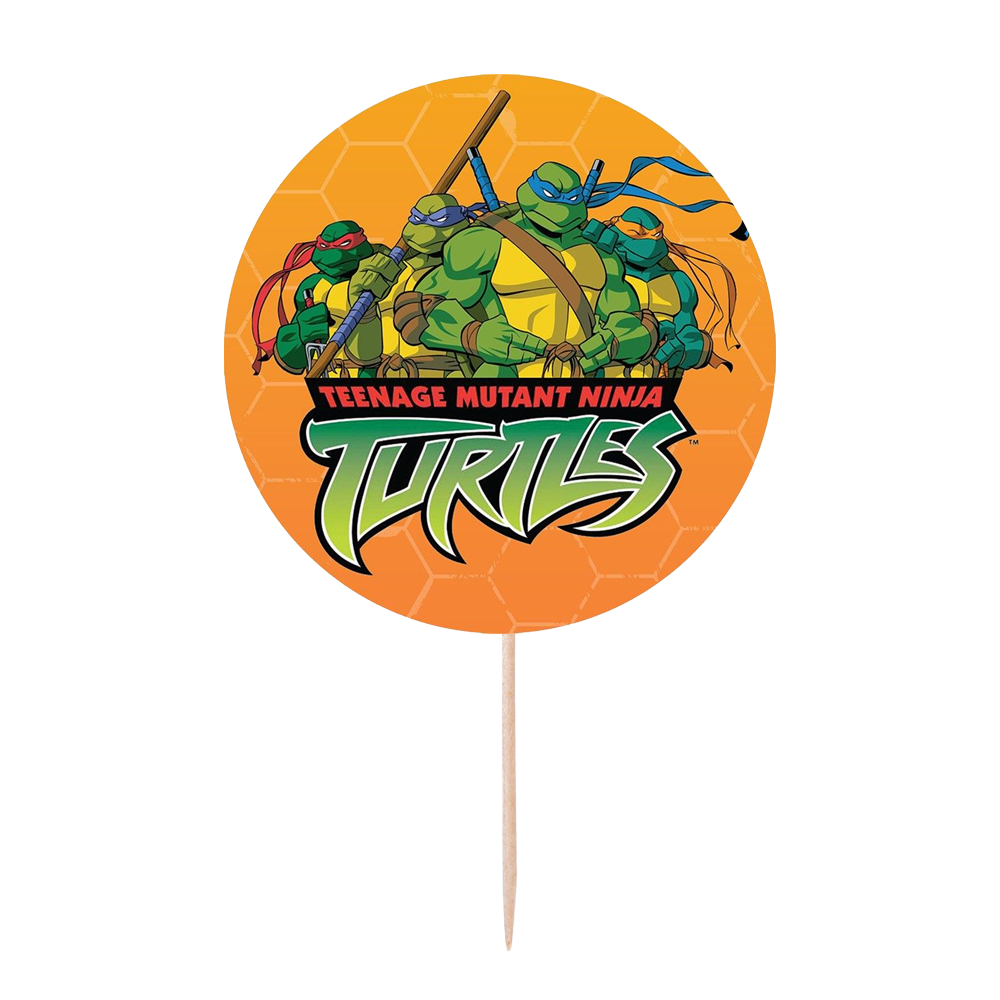 Ninja Turtles Temalı Pasta Süsü 1 Adet