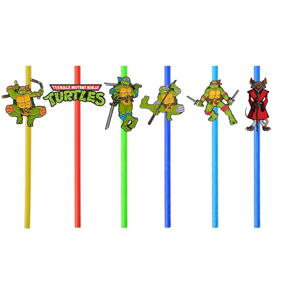 Ninja Turtles Temalı Plastik Pipet