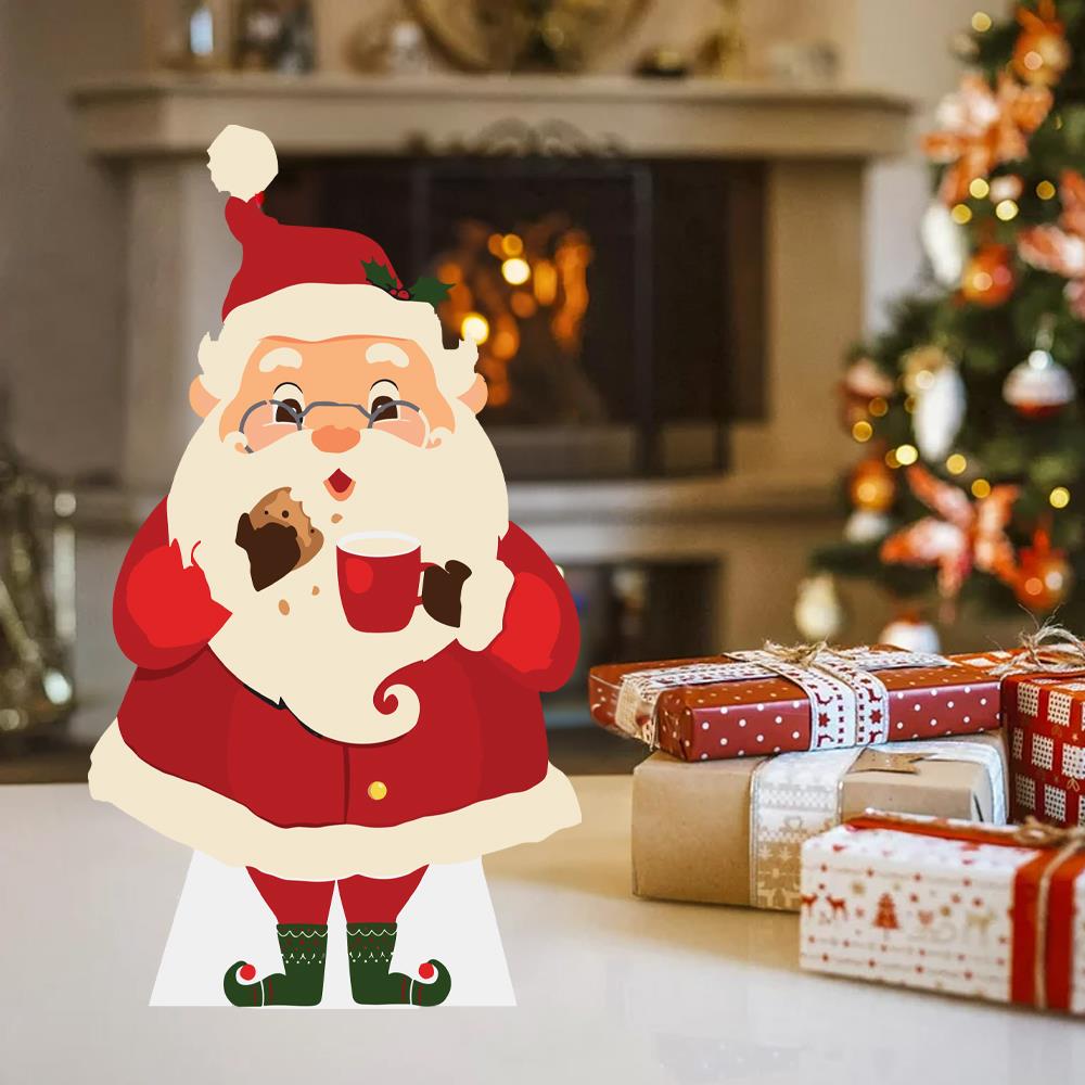 Noel Baba Ayaklı Pano 30 cm