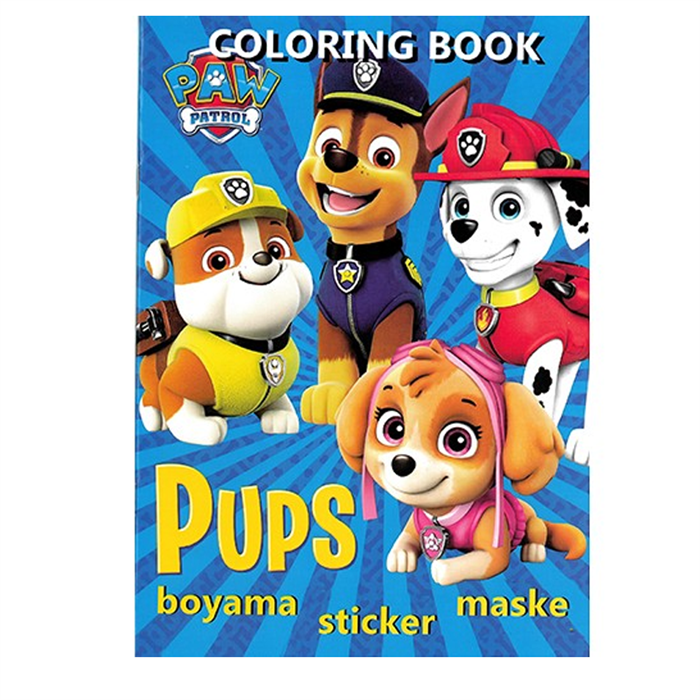 Paw Patrol Boyama Kitabı (Sticker+Maskeli)