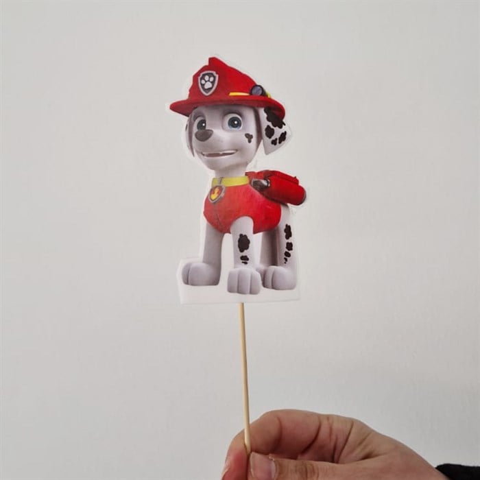 Paw Patrol Marshall Çubuklu Maket Süs