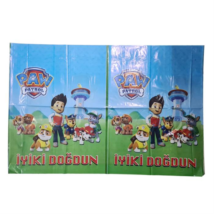 Paw Patrol Parti Malzemeleri Masa Örtüsü 120x180 cm