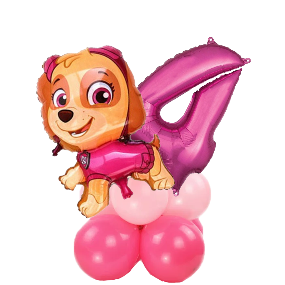 Paw Patrol Skye Temalı Yaş Seçenekli Folyo Balon Seti