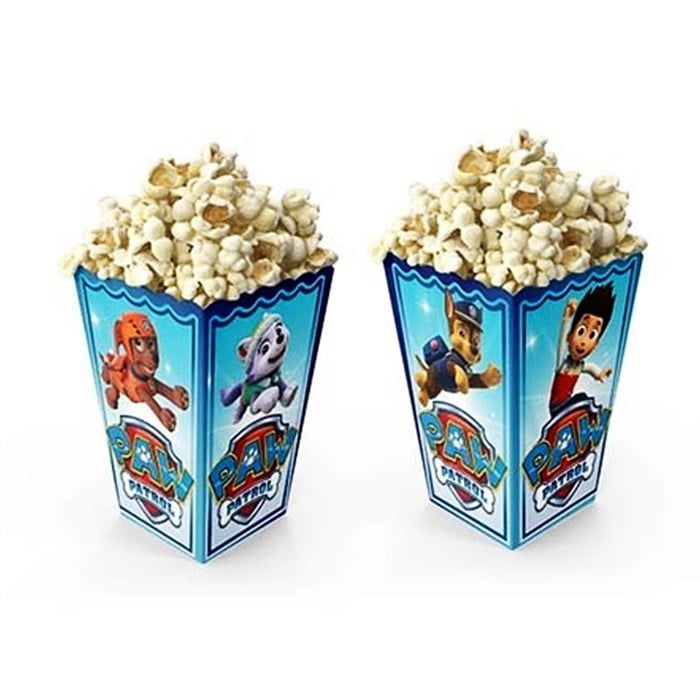 Paw Patrol Temalı Mısır Popcorn Kutusu - 10 Adet