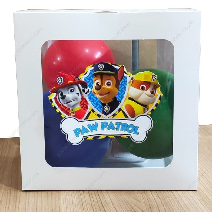 Paw Patrol Temalı Şeffaf Kutu Seti 25 cm