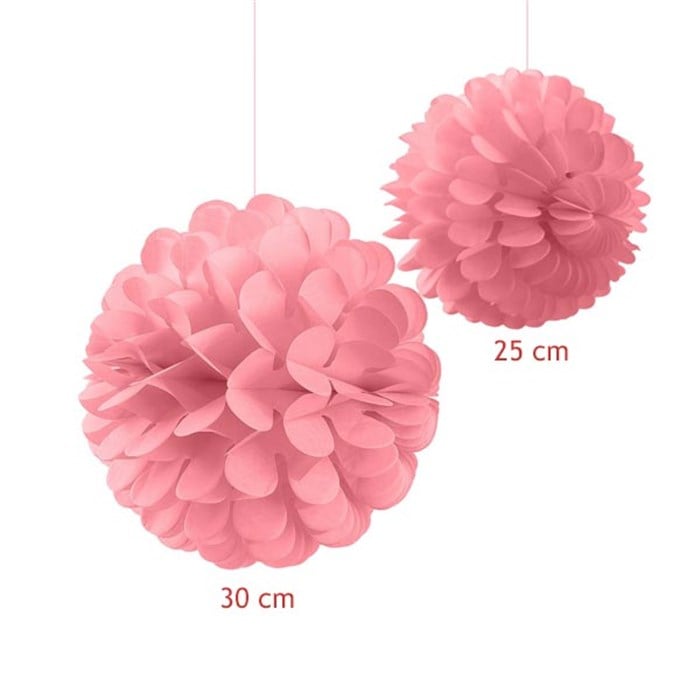 Pembe Top Petek Süs 2'li