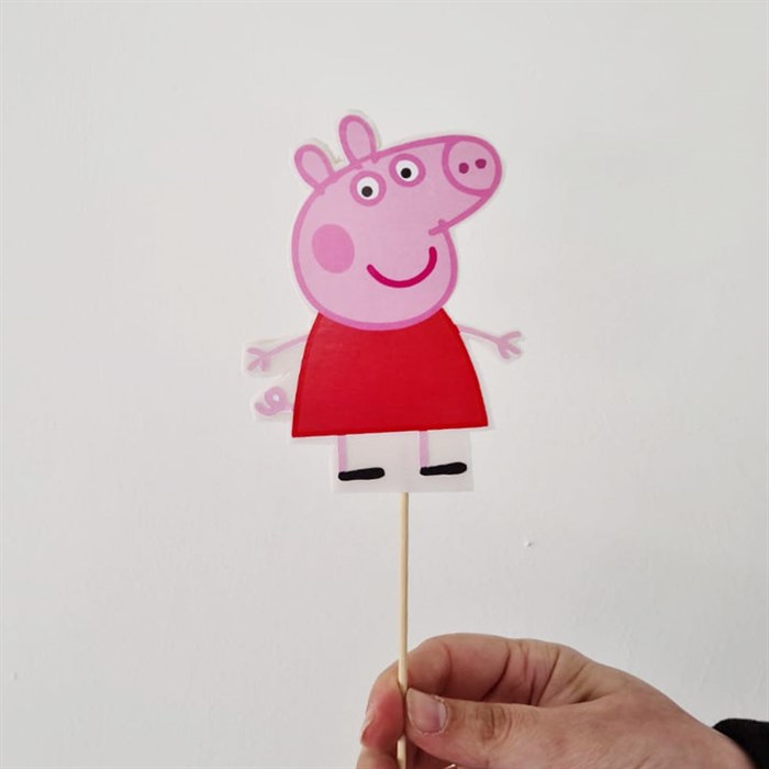 Peppa Pig Çubuklu Maket Süs