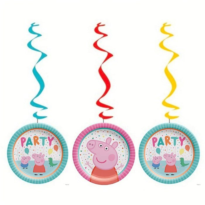 Peppa Pig Sarkıt Asma İp Süs 3'lü