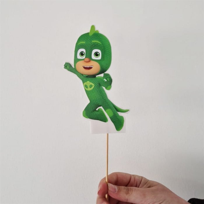 Pijamaskeliler Kertenkele Çocuk Çubuklu Maket Süs