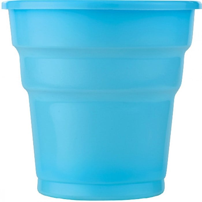 Plastik Mavi Bardak 10 Adet 200 ml