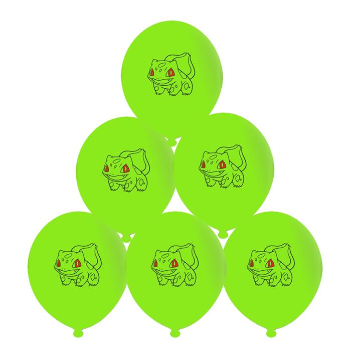 Pokemon Bulbasaur Baskılı Balon - 5 Adet