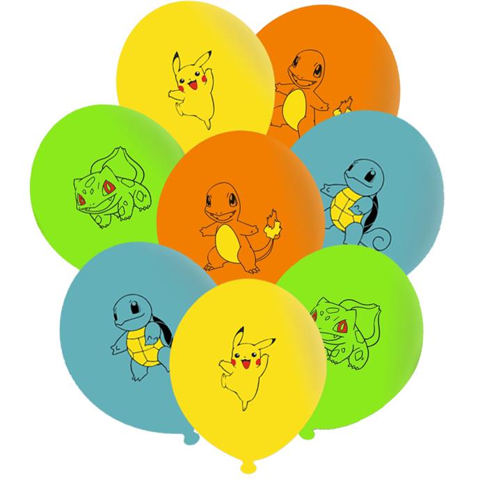 Pokemon Lateks Balon Seti 10'lu