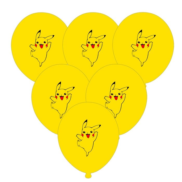 Pokemon Pikachu Baskılı Balon - 5 Adet