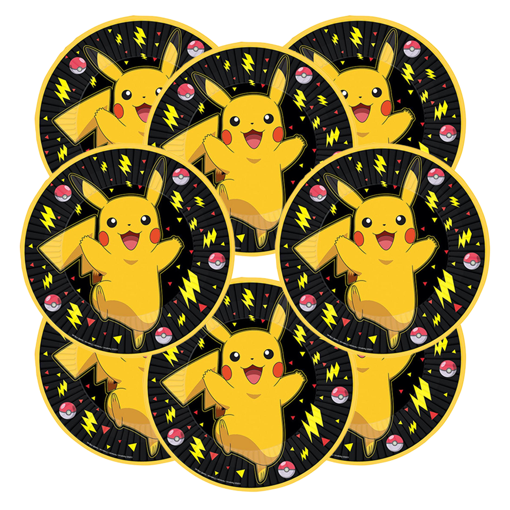Pokemon Pikachu Temalı 8 Kişilik Doğum Günü Seti