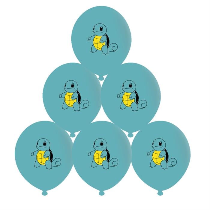 Pokemon Squirtle Baskılı Balon - 5 Adet