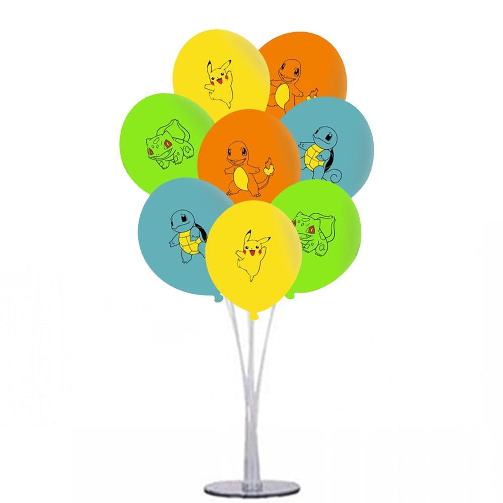 Pokemon Temalı Ayaklı Balon Standı 7'li