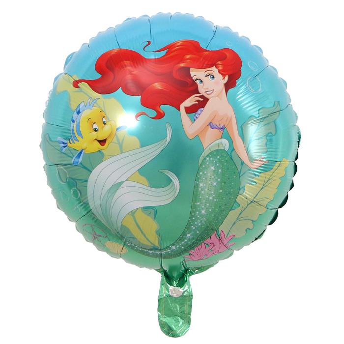 Prenses Ariel Temalı Yuvarlak Folyo Balon 1 Adet