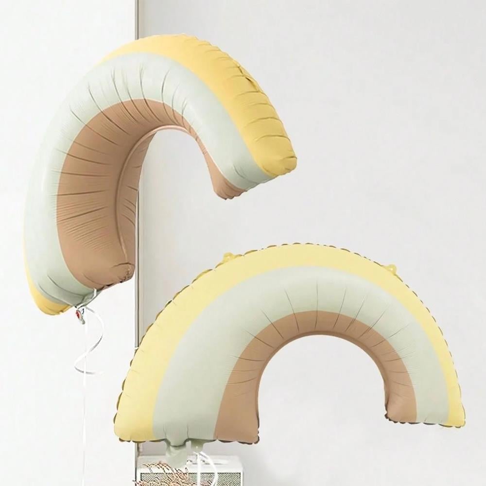 Retro Gökkuşağı Konsepti Folyo Balon