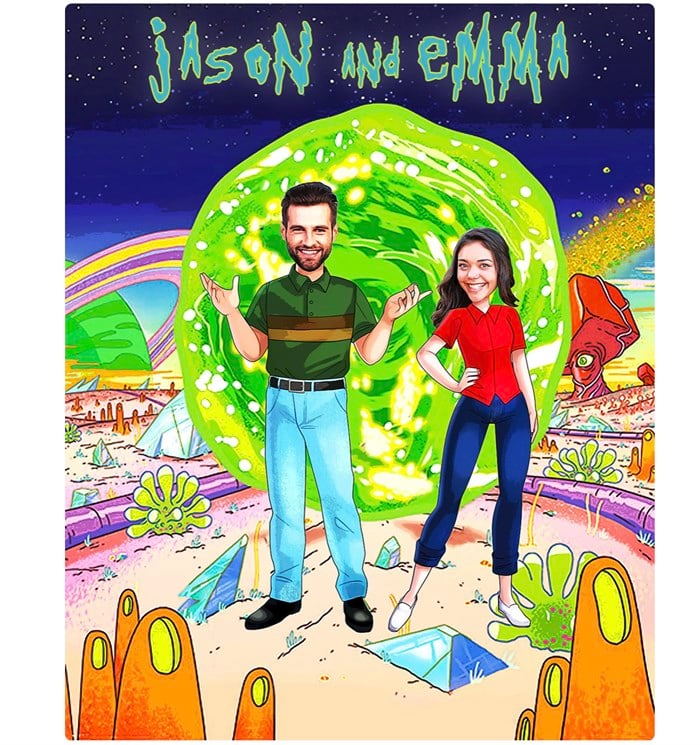 Rick and Morty Kişiye Özel Poster