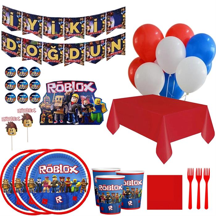 Roblox Doğum Günü Seti 16 Kişilik