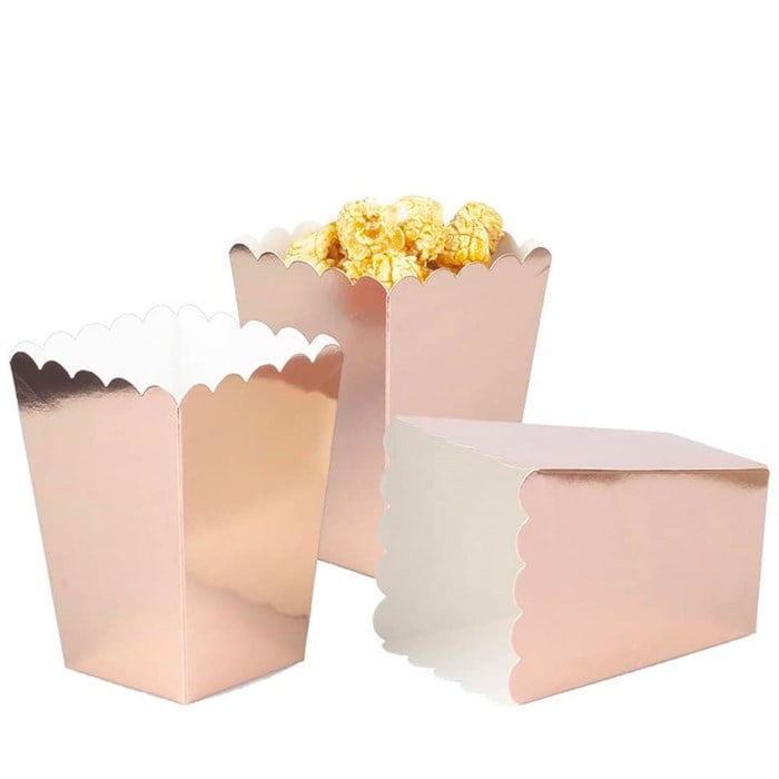 Rose Renkli Mısır Kutusu - 10 Adet