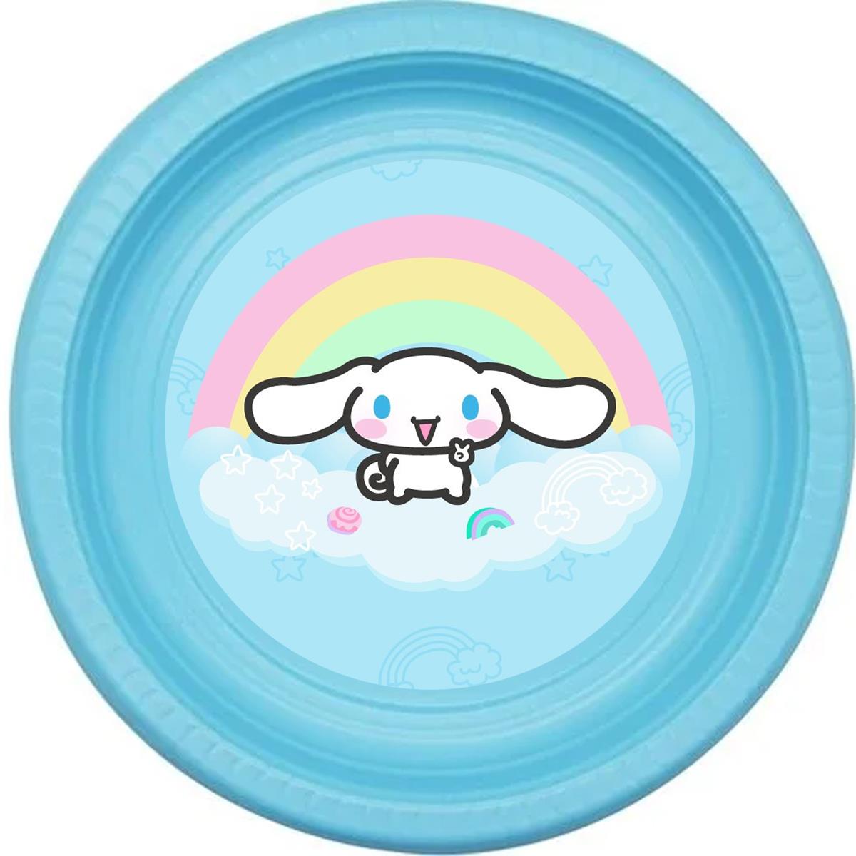 Sanrio Cinnamoroll Temalı Mavi Tabak 5 Adet