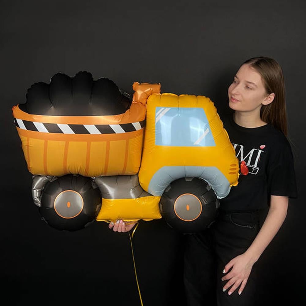 Sarı Kamyon Folyo Balon 84 cm