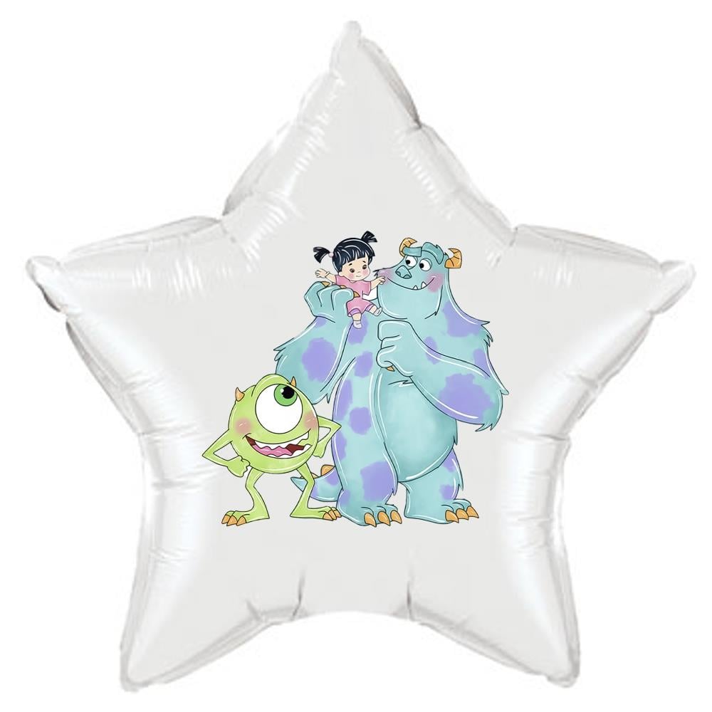 Seimli Canavarlar Etiketli Yıldız Folyo Balon
