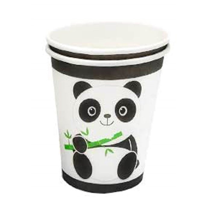 Sevimli Panda Temalı Bardak 8 adet