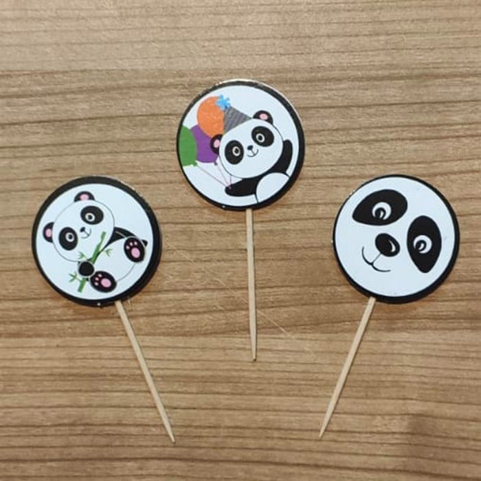 Sevimli Panda Temalı Kürdan 20 adet