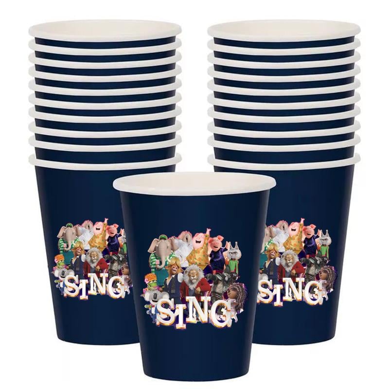 Sing 2 Temalı Karton Bardak 5 Adet