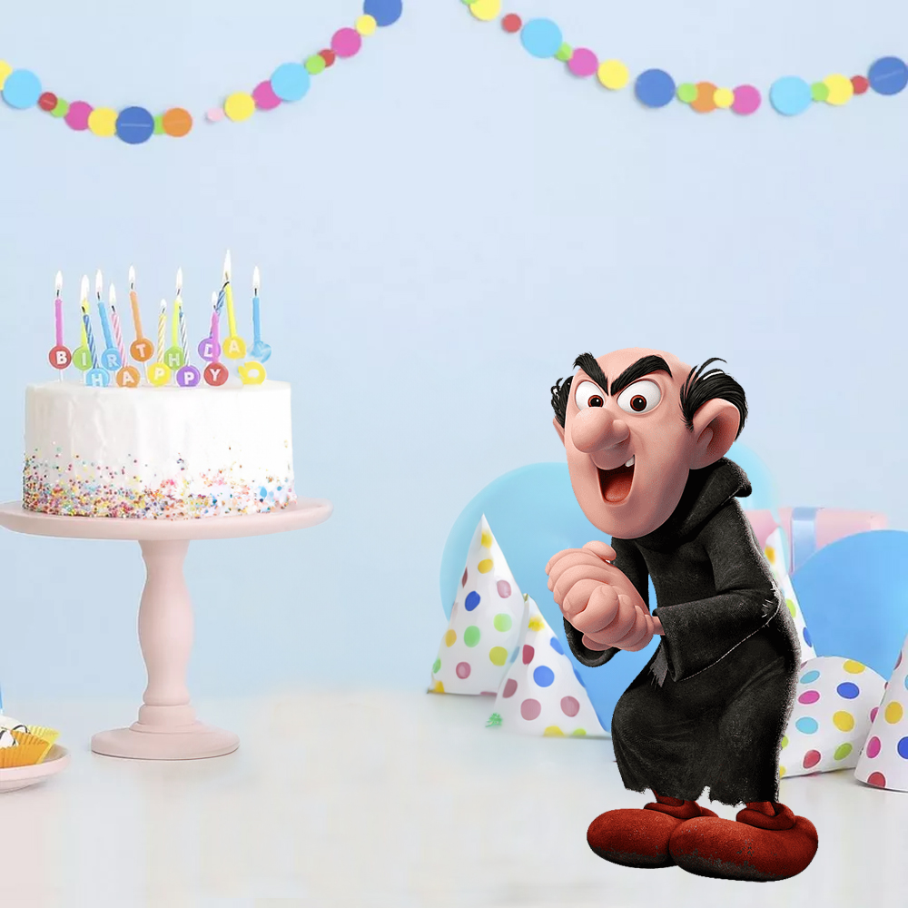 Şirinler Gargamel Temalı Dekor Pano