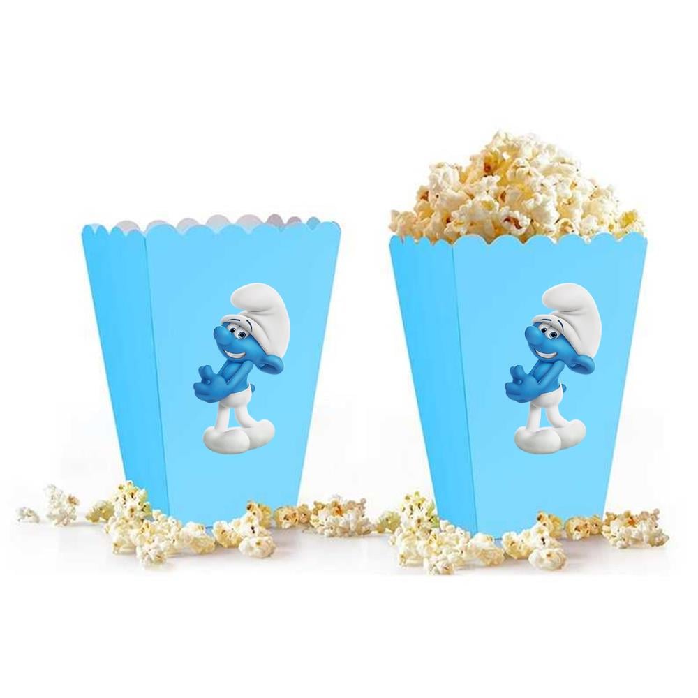 Şirinler Temalı Popcorn Mısır Kutusu 5 Adet