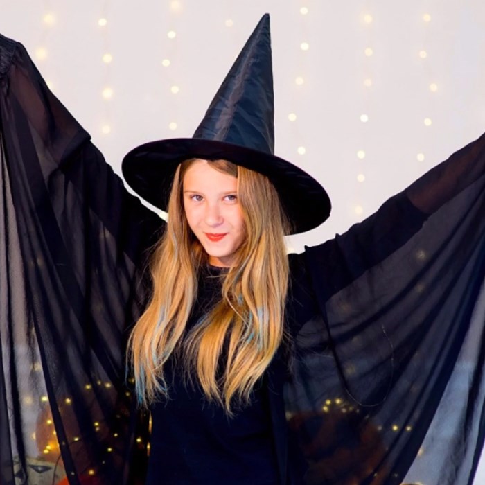 Siyah Cadı Şapkası - 35 cm