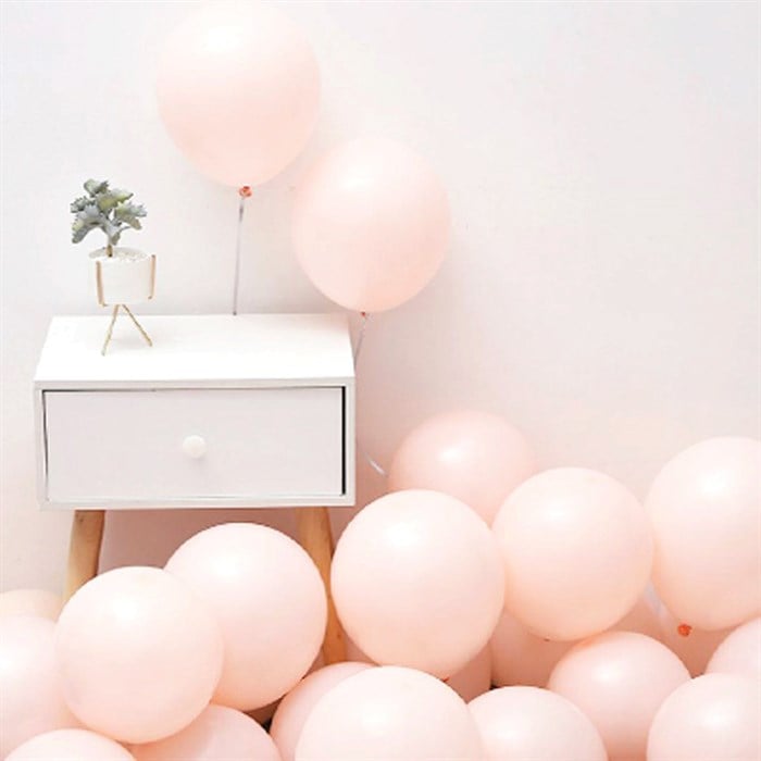 Soft Renk Açık Somon Makaron Balon - 10 Adet