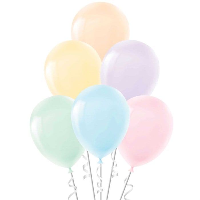 Soft Renk Makaron Balon - 10 Adet