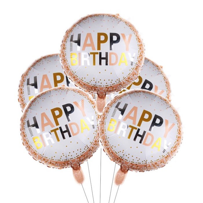 Somon Temalı Happy Birthday Folyo Balon
