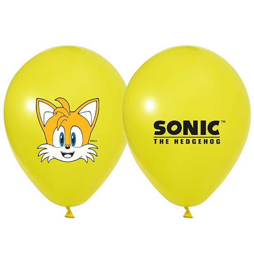 Sonic Baskılı Lateks Balon - 5 Adet