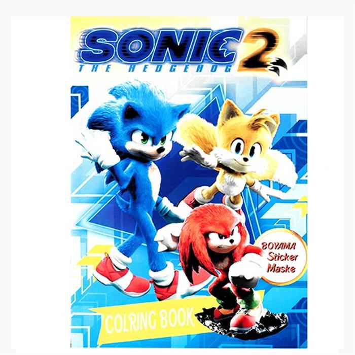 Sonic Boyama Kitabı (Sticker+Maskeli)