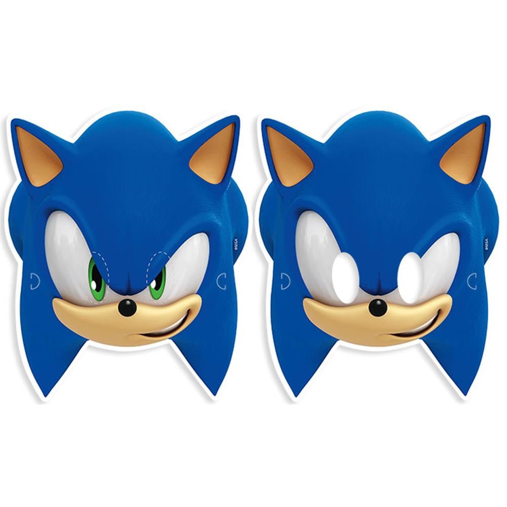 Sonic Lisanslı Kağıt Maske 6 Adet