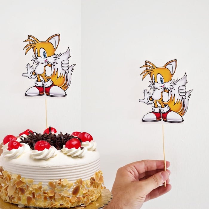 Sonic Miles Çocuk Çubuklu Maket Süs