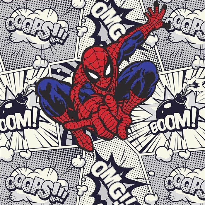 Spiderman Doğum Günü Kare Branda Afişi - 2 Boy Seçenekli