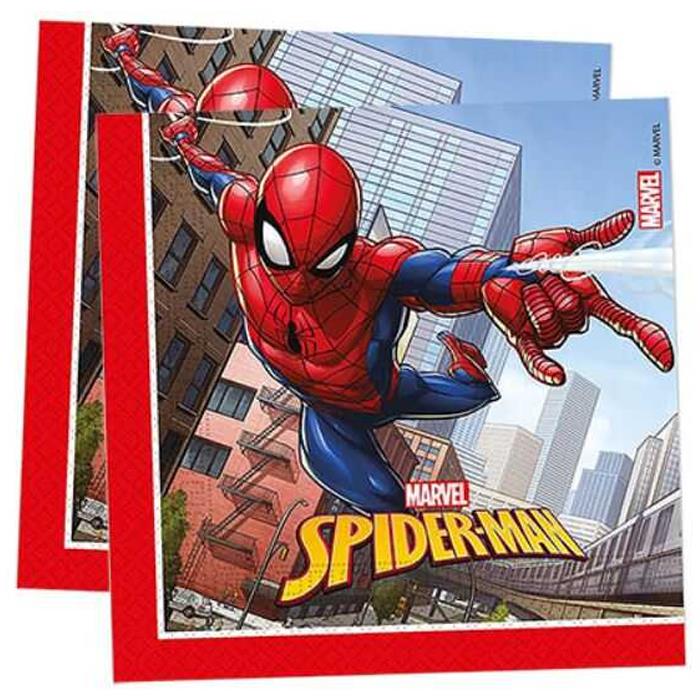 Spiderman Parti Malzemeleri Konseptli Lisanslı Peçete 20 Adet